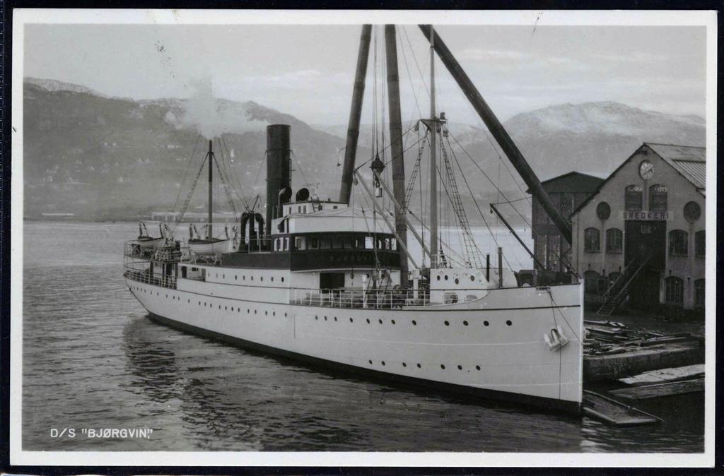 BJØRGVIN 1910 ex Norge rep 1928